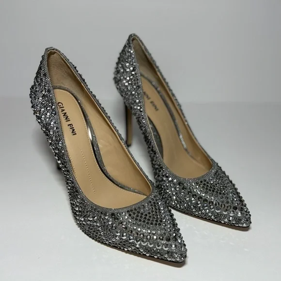 Gianni Bini Silver Heels - Picture 2 of 8